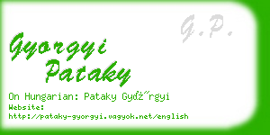 gyorgyi pataky business card